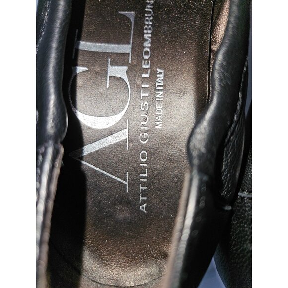 AGL Attilio Giusti Leombruni Belted Wrap Leather Pump Women Size 38 Classic - Picture 11 of 12